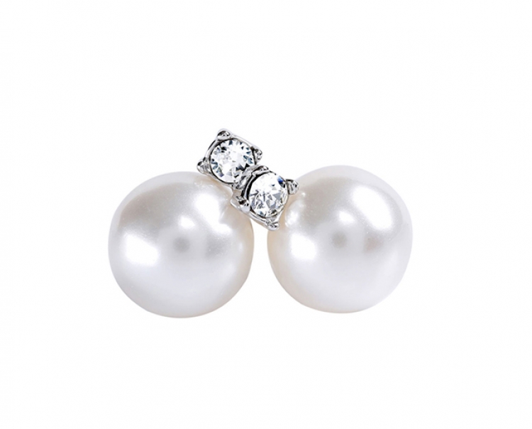 施华洛世奇/swarovski白色水晶珍珠耳环耳钉1179751全国包邮