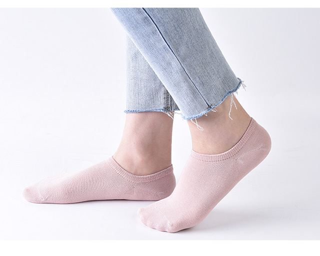 【6双混色组合装】宝娜斯女士脚底防滑竹纤维棉袜 舒适亲肤 吸汗透气