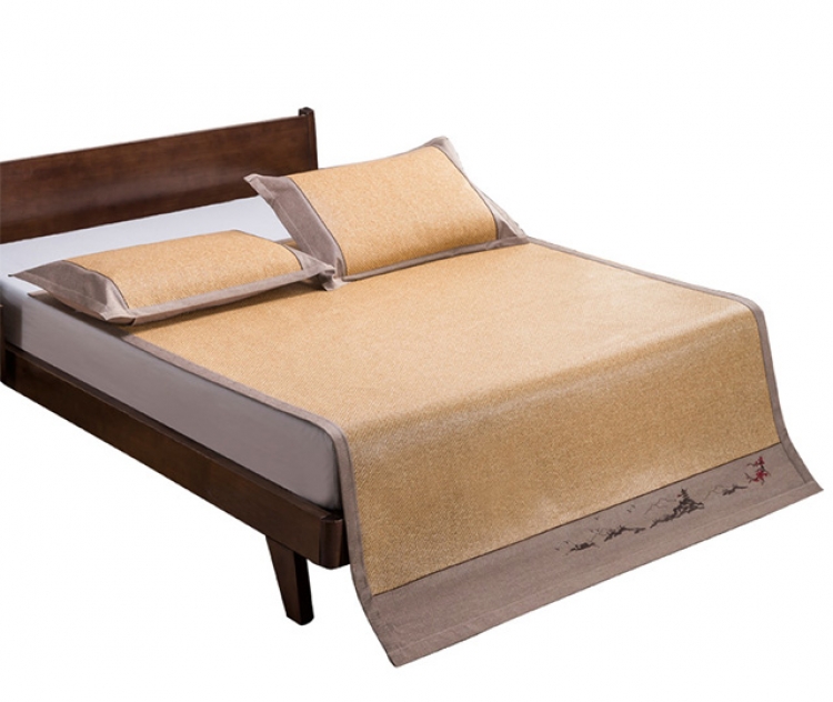 【2019新品】瑞兹席道俏江南藤席三件套 双人凉席1.5米/1.