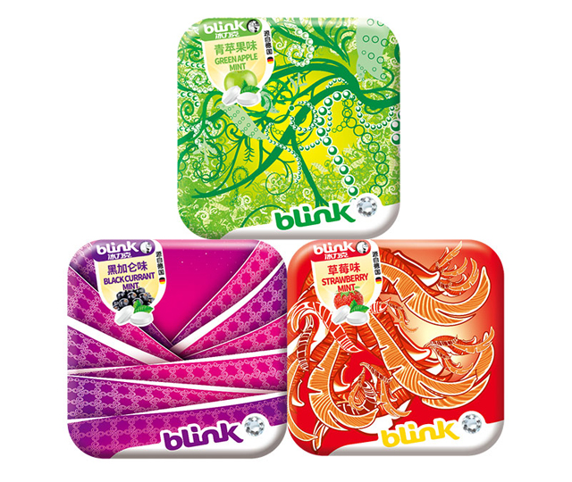 德国blink冰力克无糖果粉薄荷糖含片糖3盒装戒烟助手清凉润喉包邮