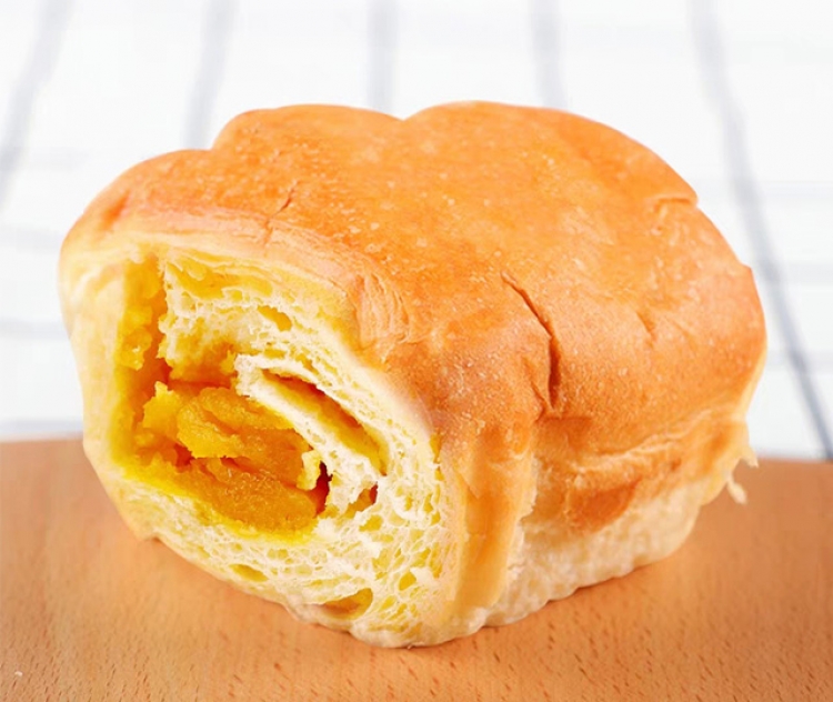 【层层肌理 口口酥香】玛呖德咸蛋黄夹心手撕面包45g*10包 整个色泽金